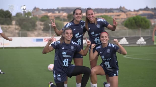 Exciting football tennis games in Spain Women’s training